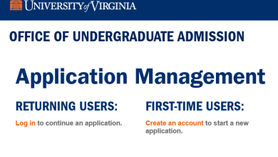 UVA Application Portal - Virginia