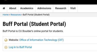 CU Boulder Student portal login