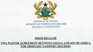 Ghana and South Africa Sign Visa Waiver Deal for Tourists