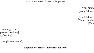 Salary Increment Letter to Employer 2024 word format to Download