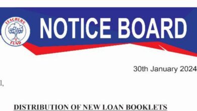 Teachers Fund; New Loan Booklets and Updates