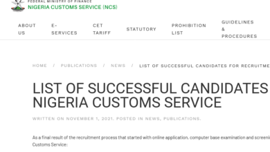 www vacancy customs gov ng shortlisted candidates
