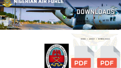 Nigerian Air Force Recruitment Shortlisted Candidates download PDF