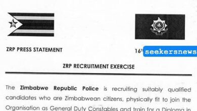 Zimbabwe Republic Police Recruitment ZRP Portal