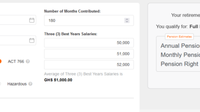 How to Calculator your Monthly Pension Pay on the SSNIT Calculator Portal