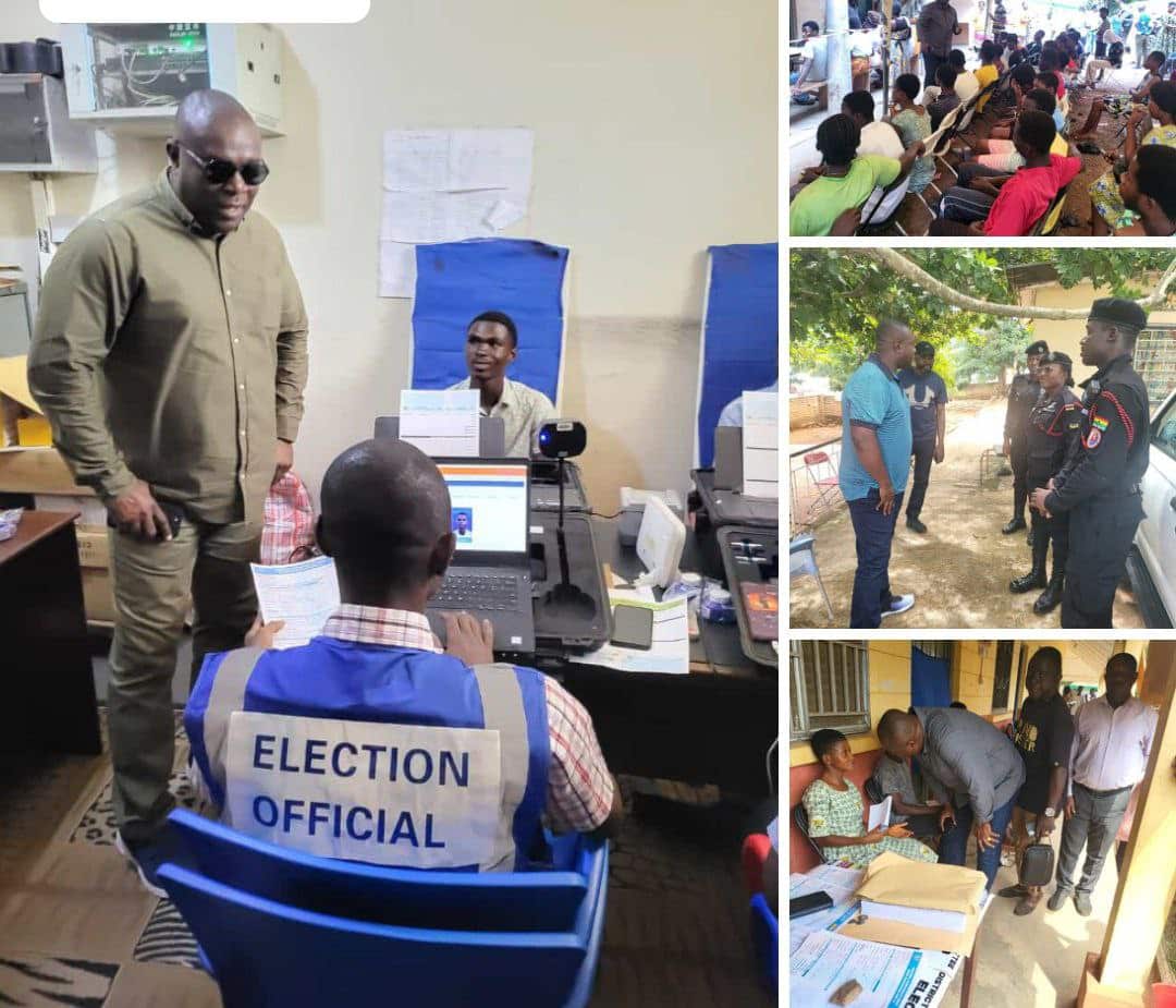 Chairman Nana Akwasi visits All the EC Offices across the Region amidst the ongoing limited voter registration exercise