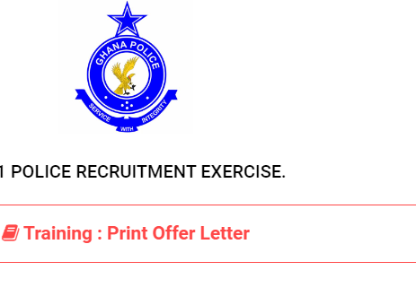 Ghana Police Service training allowance