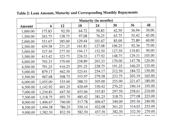 How to Use the CCT-GH now PRETAG Loan Calculator ( Loan Chart )