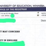 How to Apply for UEW Transcropt and English Proficieny